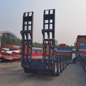 8 Axle Extendable Lowbed Trailer for Greece Wind Farms