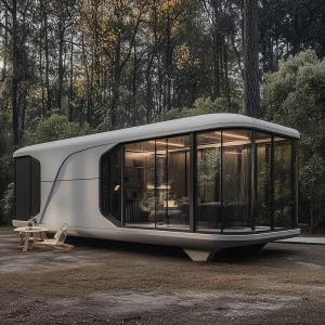 Luxury Modular Space Capsule House Cabin with Aluminum Structure