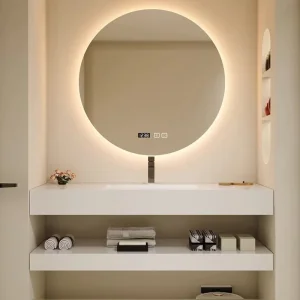 Modern Minimalist Double-Layer Rock Board Basin Bathroom Cabinet Lacquer Finish Integrated Ceramic Seamless Wash Waterproof