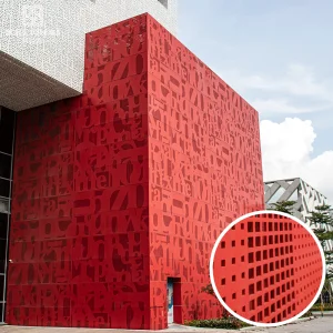 Modern Architectural Cladding Solution Featuring Laser Cut Aluminum Wall Panels For Contractor Building Projects
