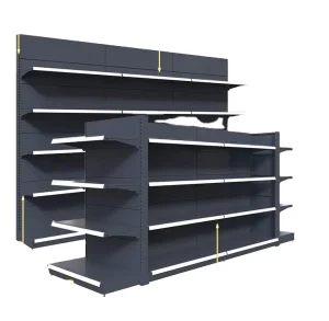 Double Sided Steel Supermarket Rack