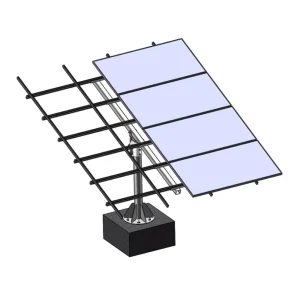 Tilt Adjustable Single Pole Ground Mounting System