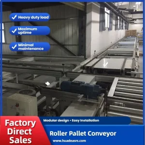Automated Pallet Conveyor System with PLC Control for Smart Warehouses