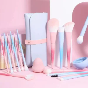 Portable Precision Face Makeup Brush Set