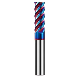 White Steel 4 Flute Thread Milling Cutter