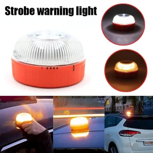 Sinalizadores de Emergência LED Magnéticos Rotativos para Carro Luzes de Advertência em Disco Luzes Veiculares