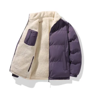 Reversible High Quality Outdoor Sports Jackets Zipper Up Men's Long Sleeve Warm Outdoor Hiking Casual Wear Sherpa Fleece Jackets