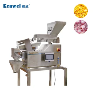 Accuracy Single Head Linear Weigher Pillow Packaging Machine Two Layers Belt Vibrate Sugar Cauliflower Packing Machine