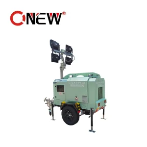 Silent Hybrid off Grid Solar Generator 15kVA 12kw Diesel Generator Mobile LED Light Tower