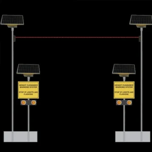 Solar-Powered Vehicle Over Height Warning System for Roadway Safety