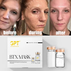 OEM d Professional Spa Beauty Reducing Wrinkles Neck Stretch Marks Peptide Contour Powder Mask Youthful Contour Mask