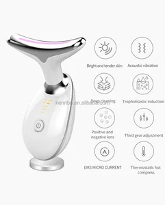 Skin Tightening Facial Lift Neck Lift Beauty Device 3 Colors Led Photon Therapy Face Neck Lifting Massager