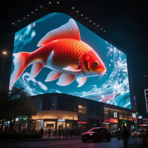 Virtual Naked Eye 3D Technology Immersive Advertising Interactive 3D Video Wall Panel Screen LED Display