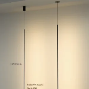 Arcllux Modern Minimalist LED Pendant Dimmable Floor Lamp with Wire Decorative Ceiling Mount Light E27 Base Metal Shade