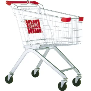 GCJSSupermarket Carts with Wheels Universal Wheels Supermarket Shopping Carts Mall Trolleys Children Can Sit on Small Children