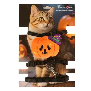 Halloween Plush Pet Leash Harness Set