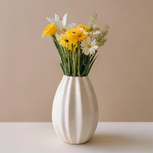 Cheap Geometric Patterned Ceramic Vase – Contemporary Accent VDMK2403211 Manufacturer, Factory