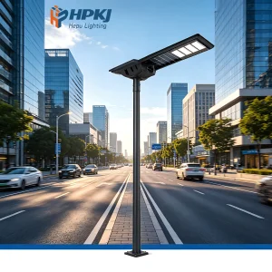 Hepu All in One Solar Street Light for Government Project Road Lighting Solar LED Street Light