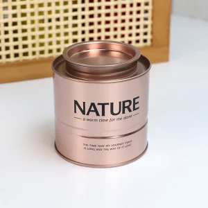 Round Tea Tin Box