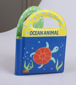 Brinquedos de Atividade para Banho de Bebê em Creche Feitos de Materiais PEVA Livro de Banho para Crianças Pequenas à Prova d'Água