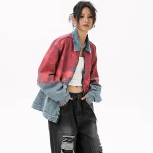 Printed Denim Jacket