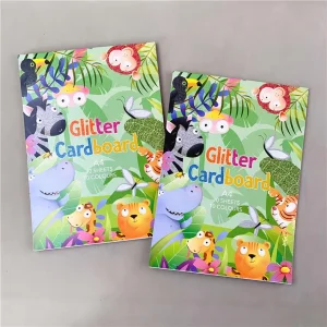 Custom Colorful Decorative Scrapbook Paper Pad DIY Making Card Paper Scrapbooking Paper Pad A4 Glitter Cardboard