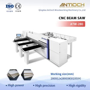 Hot Sale Woodworking MDF Multi Layer Board Cutting CNC Beam Saw Machine for Precision Solid Wood Cutting