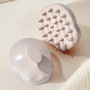 Cepillo de limpieza de silicona para masaje del cuero cabelludo con cerdas suaves Jbs0015