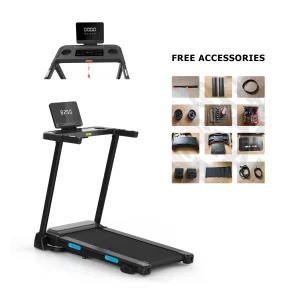 Kstar Gym Exercise Running Equipment Folding Motor DC 1.25HP LED Display Treadmill with Shock Absorption Cushion