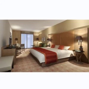 China Brand Factory Wooden Bedroom Furniture Home Furniture Bedroom Set Luxury Hotel