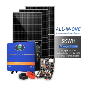 Gerador Solar Estação de Energia Portátil com Carga Solar 5kw Sistema de Armazenamento de Energia de Lítio