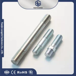 Petrochemical Fasteners S2205 S2507 Non Standard Stainless Steel Double End Stud Bolt Threaded Rod