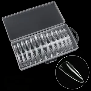 High Quality Transparent Non-Marking Pointed Drop-Shaped Ultra-Thin Nail Art