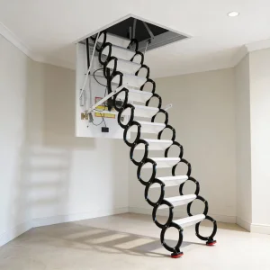 Electric Telescopic Stair System for Easy Attic Access