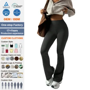 Leggings With Pockets For Women,Soft High Waisted Tummy Control Bootcut Workout Yoga Pants For Cycling Running Daily Wear