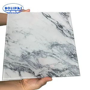 Marble Design Does Not Fade Color Hot Digital Print Glass