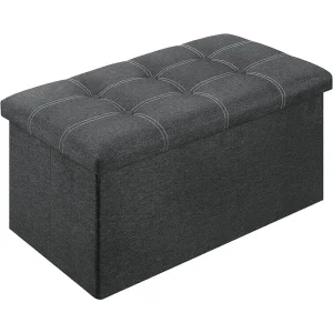 Folding Storage Ottoman Stool Bench