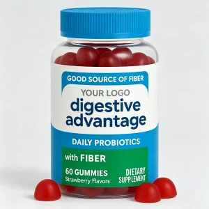 OEM Factory Prebiotic Fiber Probiotic Digestive Gummies