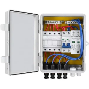 Factory Combiner Box Pv Dc 4 in 1 OUT 4 String 1000V 1200V Pv Array Combiner Box for Solar Panel Power System