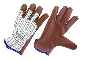 Brown Heavy Duty Nitrile Laminated Gardening Industrial Work Glove