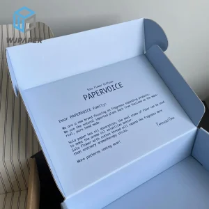 Caixa de papelão dobrável personalizada para atacado, embalagem de roupas e sapatos, caixa de correio corrugada para envio postal