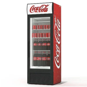 Commercial Supermarket Equipment Single Double Glass Door Vertical Upright Coke Drink Beverage Bottle Cooler Open Display Fridge Showcase Refrigerator for Pepsi