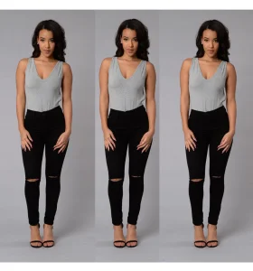 Calças skinny femininas de alta qualidade personalizadas