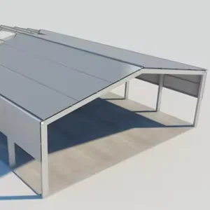 Modern Industrial Low-Cost Prefab Steel Workshop