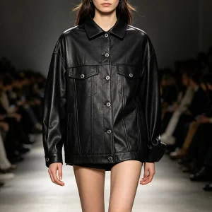 Loose Denim Sheepskin Jacket