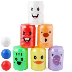 Conjunto de Brinquedos de Boliche Atacado de Plástico Colorido em Múltiplas Cores, Jogo de Boliche em Cartão Personalizado