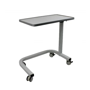 Medical Furniture Manufacturer Height Adjustable Moving Bedside Overbed Table Hospital Height Adjustable Bedside Table for Patient