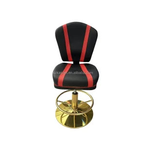 KYET Adjustable Black Metal Bar Chairs
