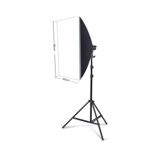 Professional 60*90cm Studio Lighting Kit 2m Video Softbox Set With Remote Control Metal Light Stand