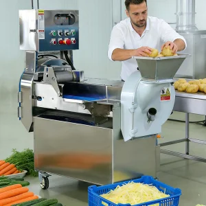 Cortador de Legumes Multifuncional em Aço Inoxidável Industrial para Batata e Cebola